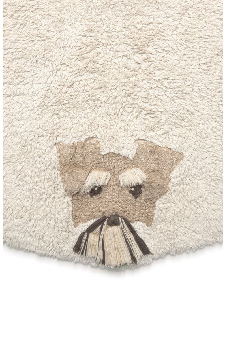 Dogs Washable Cotton Blend Area Rug, Alternate, color, TOFFEE NATURAL