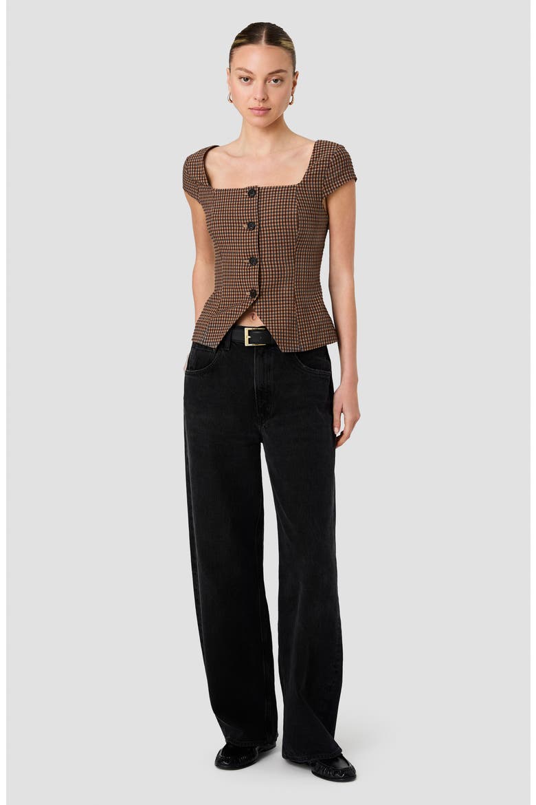 Diana Textured Gingham Top, Alternate, color, DIANA TEXTURED GINGHAM