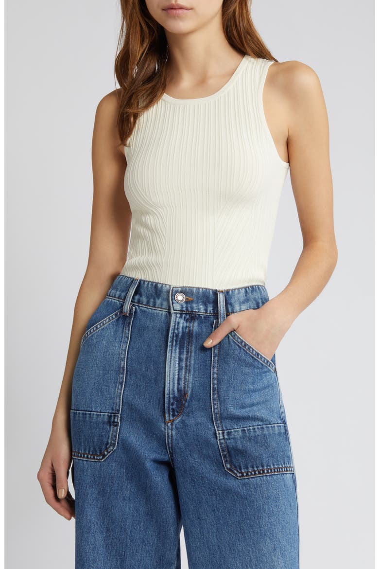 The Kennedy Rib Tank, Main, color, IVORY