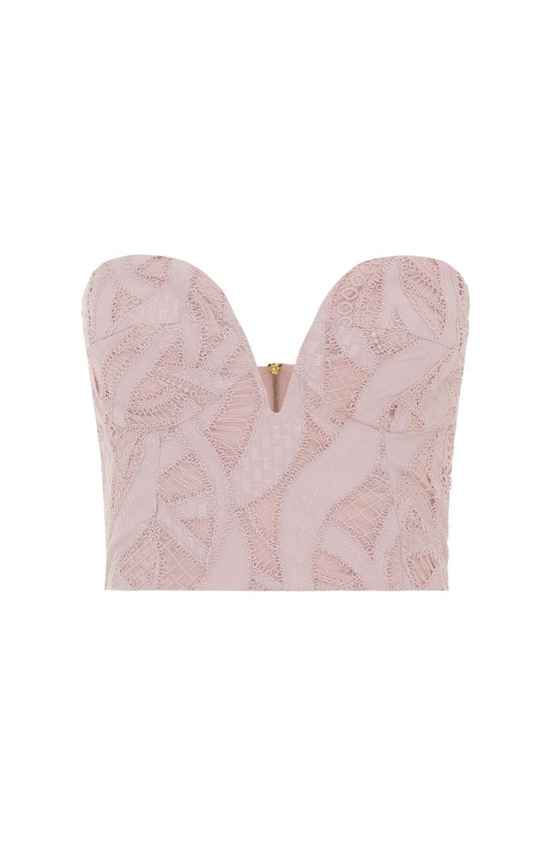 PatBO Aura Lace Bustier Top, Alternate, color, Rose