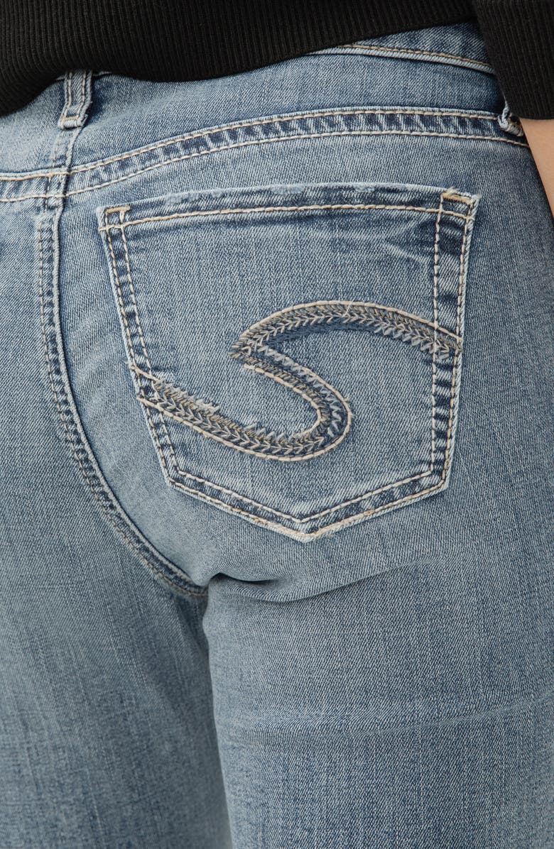 Silver Jeans Co. Elyse Slim Straight Leg Jeans, Alternate, color, Melville