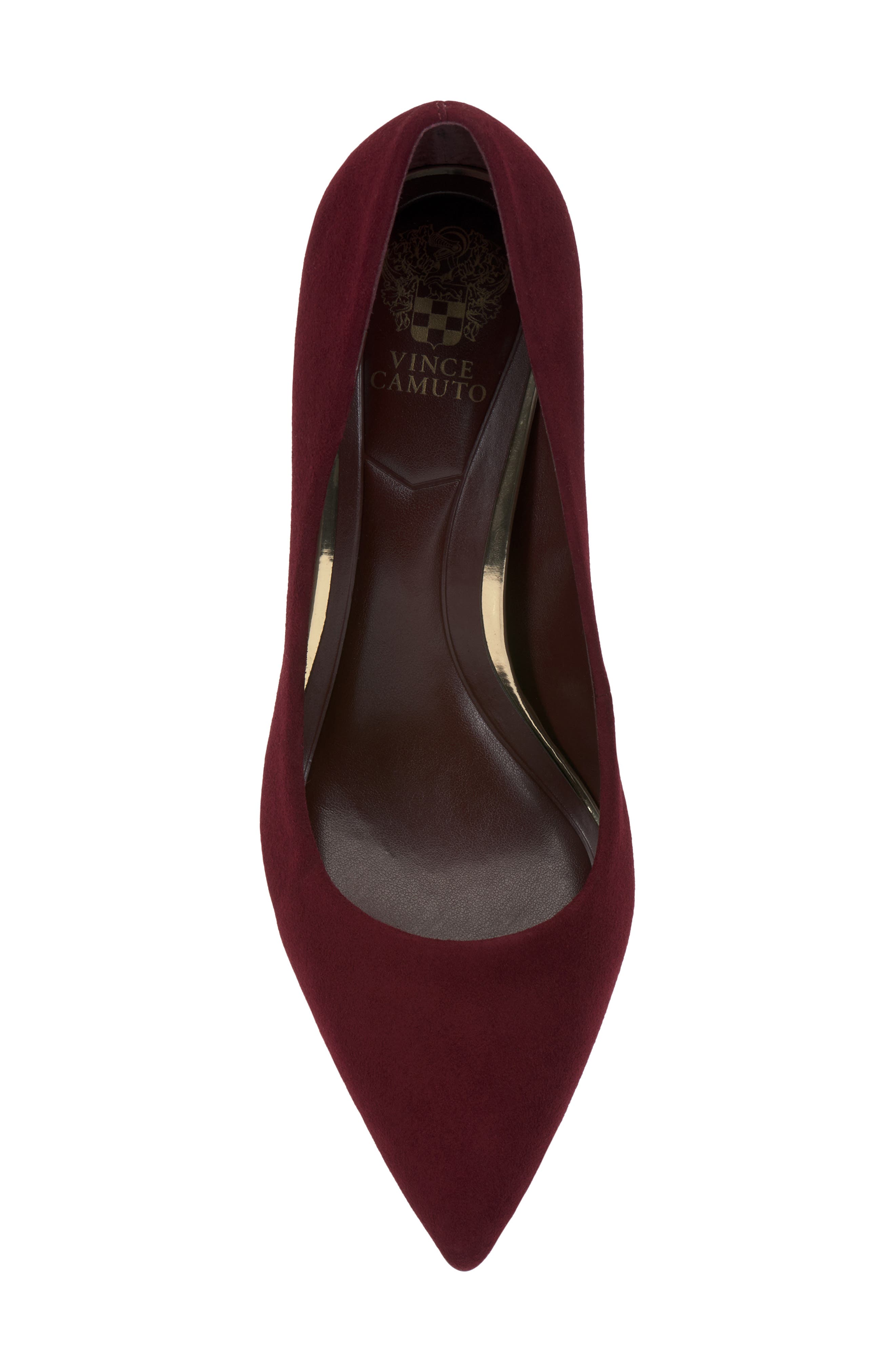 Moriza Pointed Toe Pump, Alternate, color, POMEGRANATE SUEDE