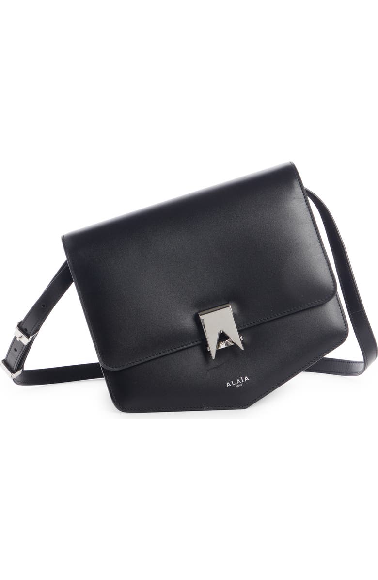 Alaïa Le Papa Leather Crossbody Bag, Main, color,
