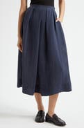 Emporio Armani Techno Crepe Midi Skirt