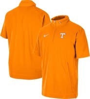 Nike Men's Nike Tennessee Orange Tennessee Volunteers Coaches Half-Zip Short Sleeve Jacket