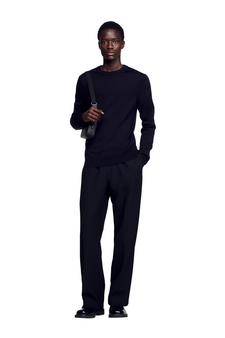 Wool sweater, Alternate, color, Navy blue