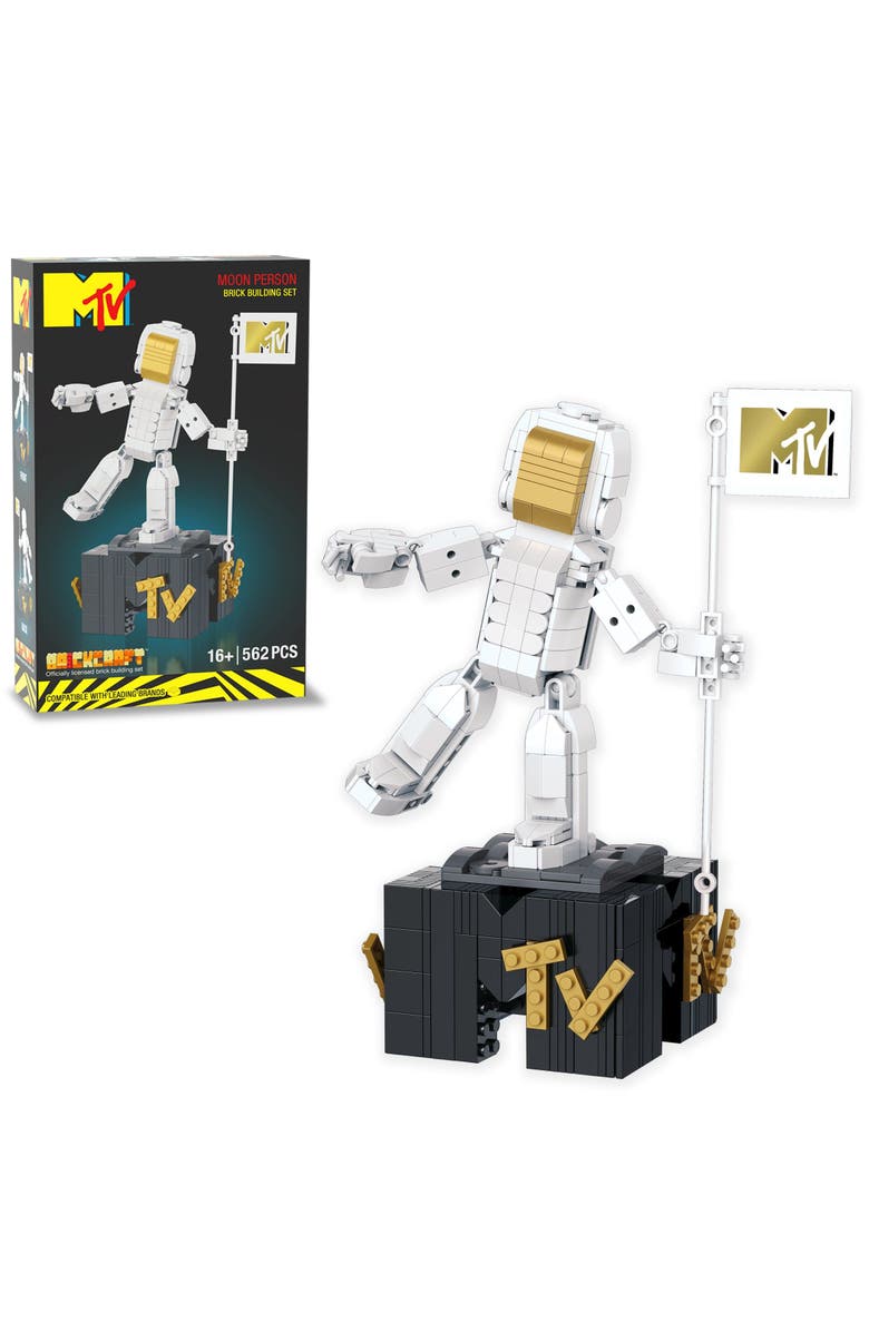 Brickcraft MTV Moon Person Building Set, Main, color, Yellow