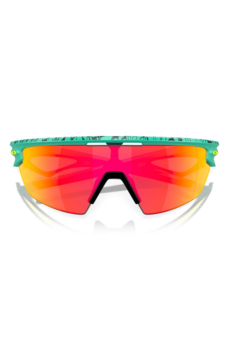 Oakley 36mm Rectangle Wrap Sunglasses, Alternate, color,