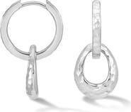 Dower & Hall Entwined Oval Huggie Hoops