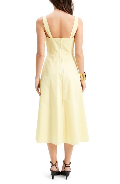 Bardot Esra Corset Midi Dress In Sunshine
