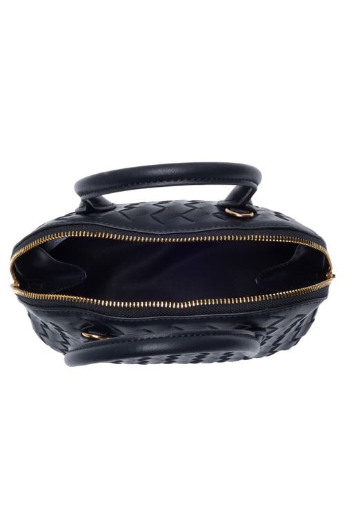 Sam Edelman Margo Mini Woven Satchel Bag In Black