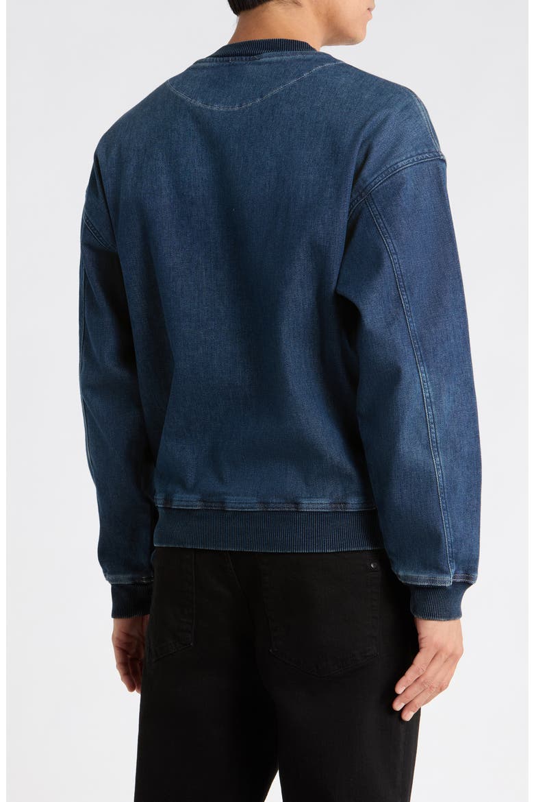 Denim Sweatshirt, Alternate, color, DENIM