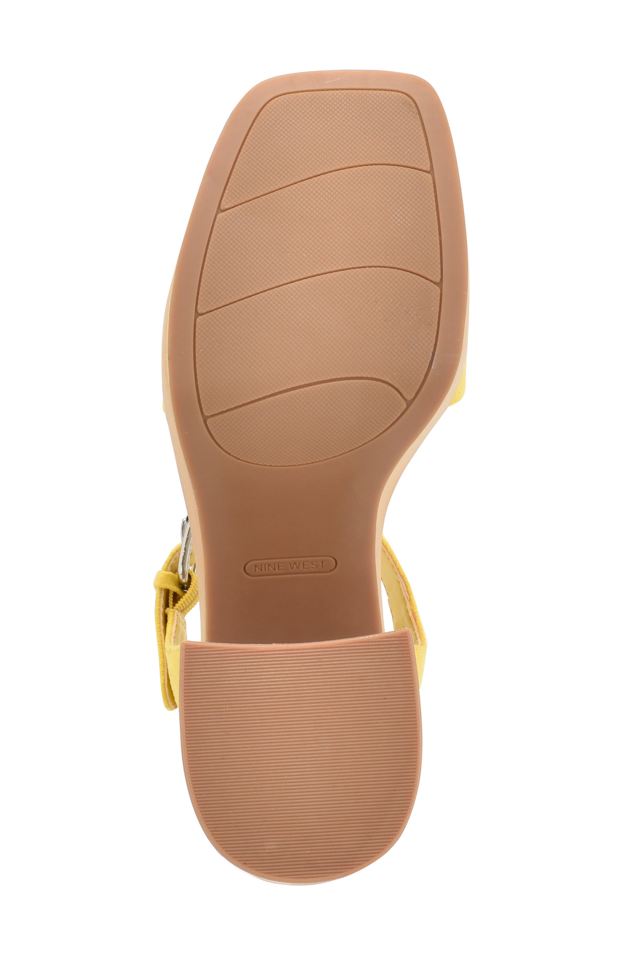 Nine West Open It Platform Heeled Sandal, Alternate, color, Yellow