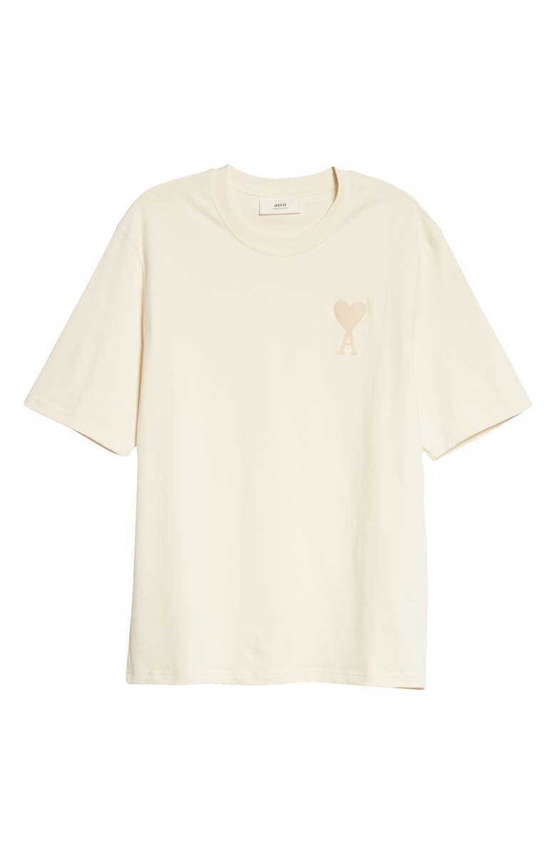 AMI Alexandre Mattiussi Men's Ami de Coeur Embroidered Organic Cotton T-Shirt, Alternate, color, 