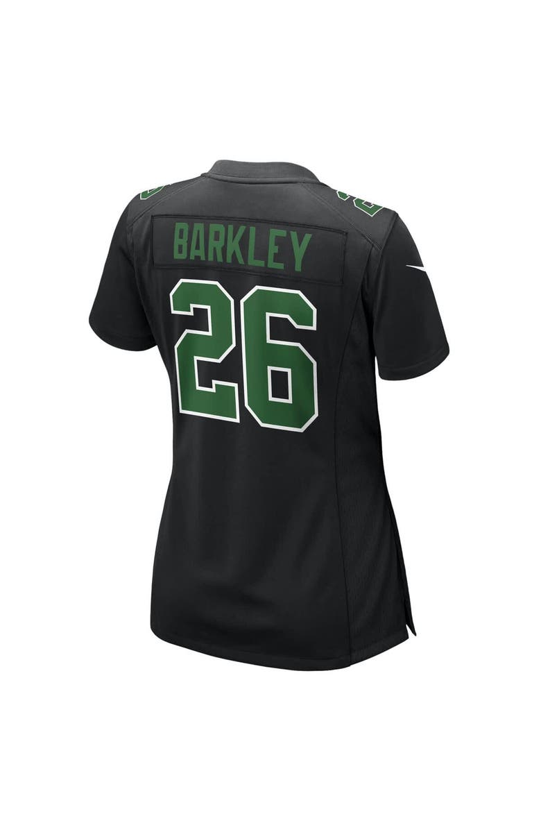 Nike Women's Nike Saquon Barkley Carbon Black/Kelly Green Philadelphia Eagles Fashion Game Jersey, Alternate, color,