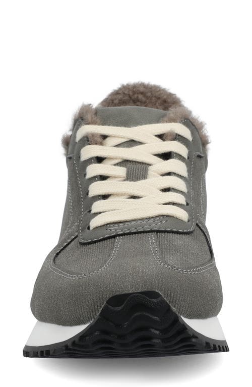 Journee Collection Flow Casual Sneaker In Gray
