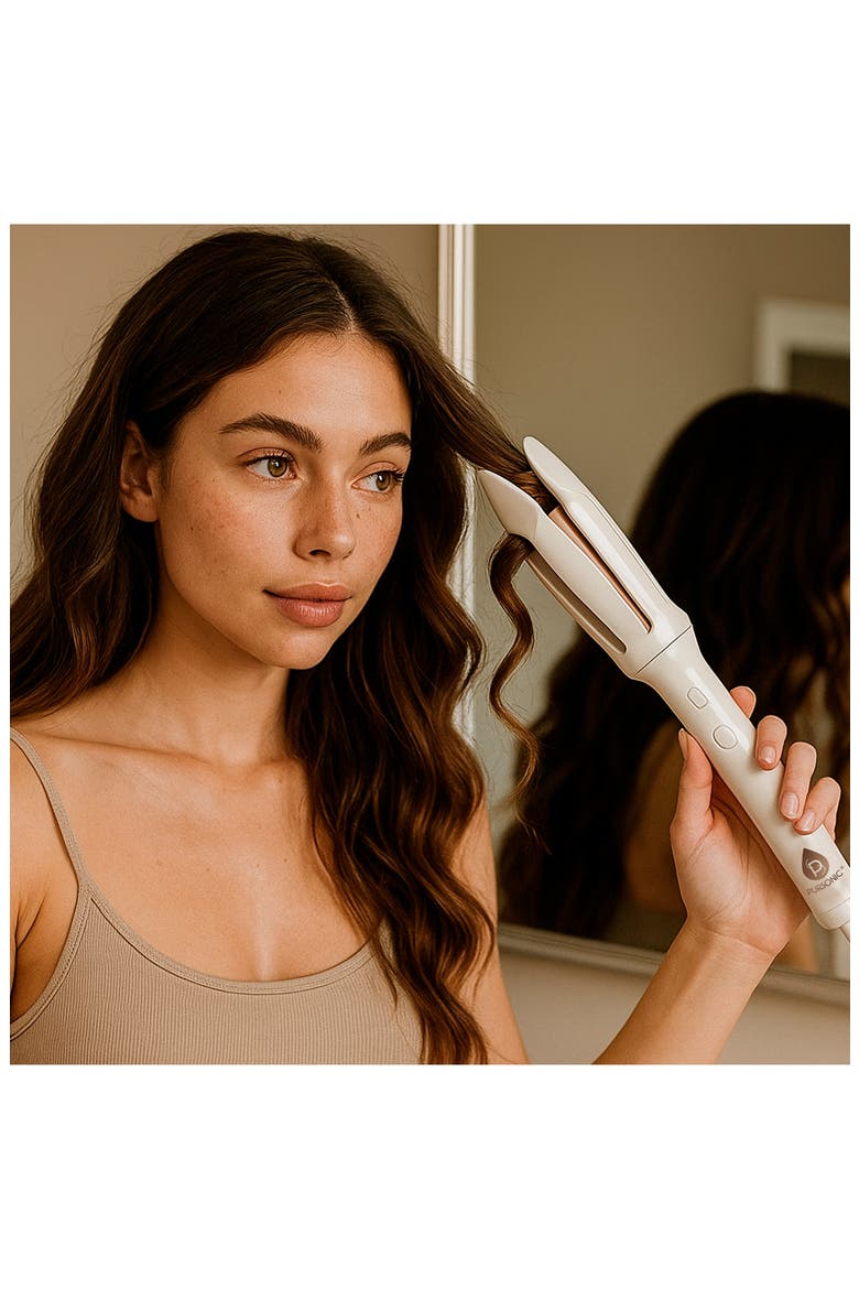 Ceramic Automatic Curling Iron, Alternate, color, WHITE