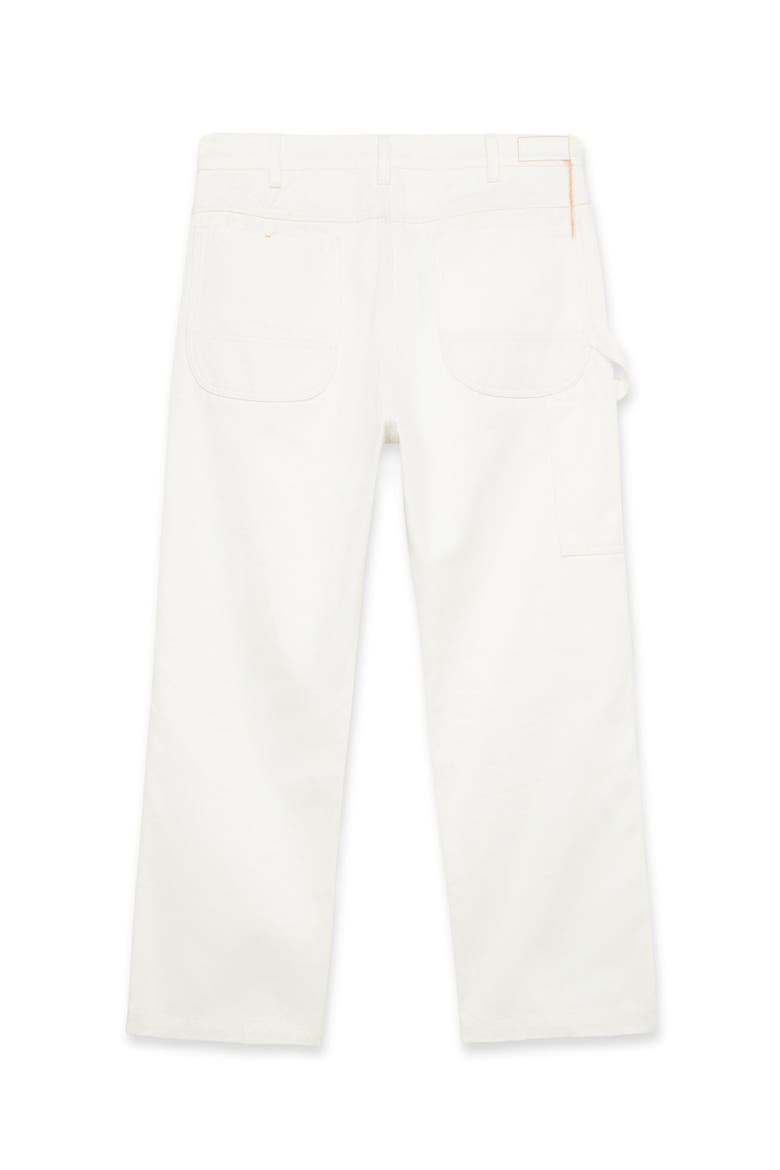 Allen Cotton Twill Workwear Trousers, Alternate, color, WHITE