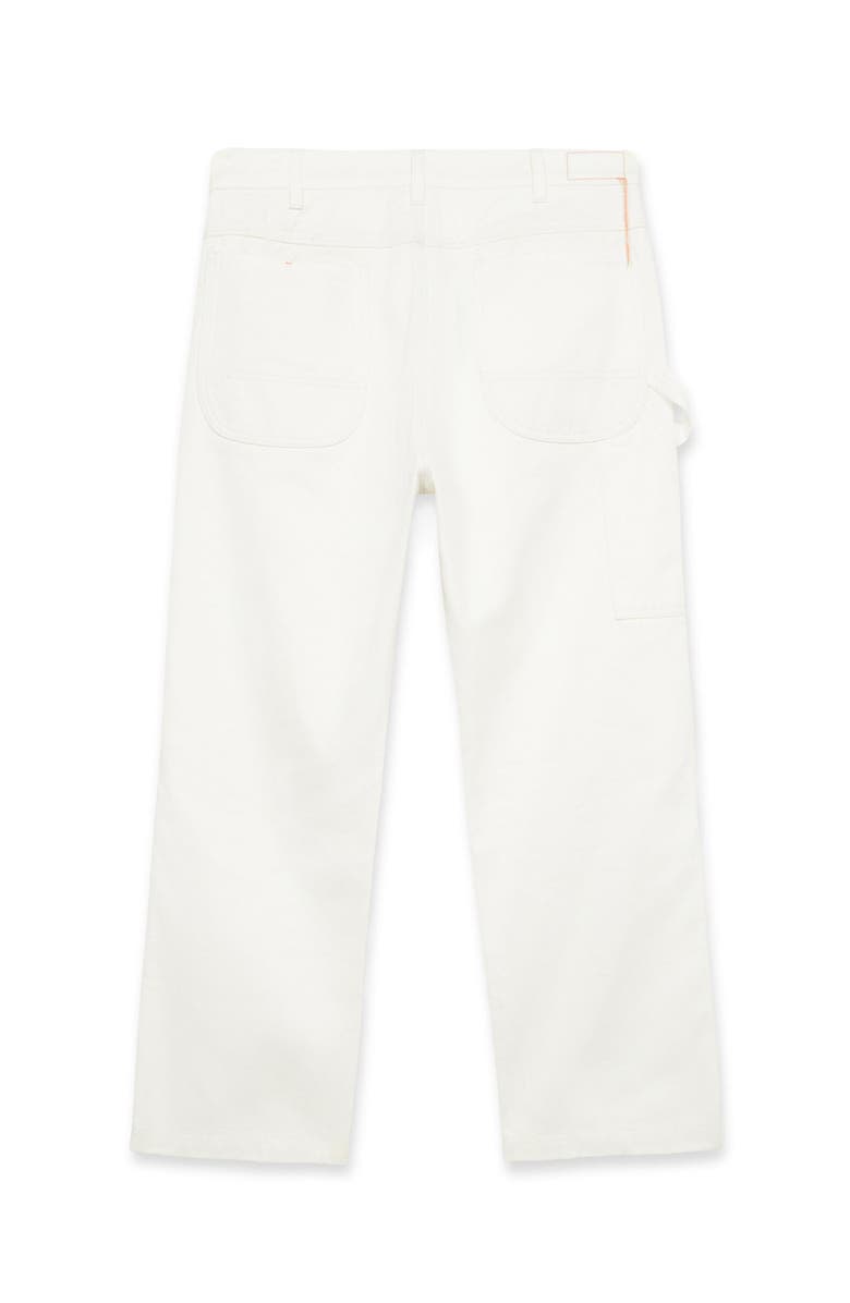 Fortela Allen Cotton Twill Workwear Trousers, Alternate, color, White