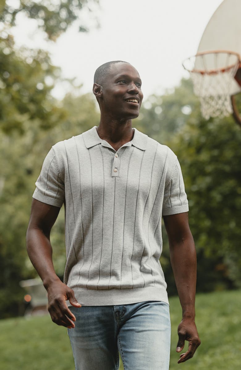 The Normal Brand Robles Rib Cotton Polo, Alternate, color, 