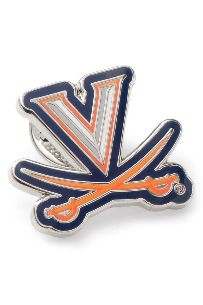 NCAA Virginia Cavaliers Lapel Pin, Main, color, ORANGE