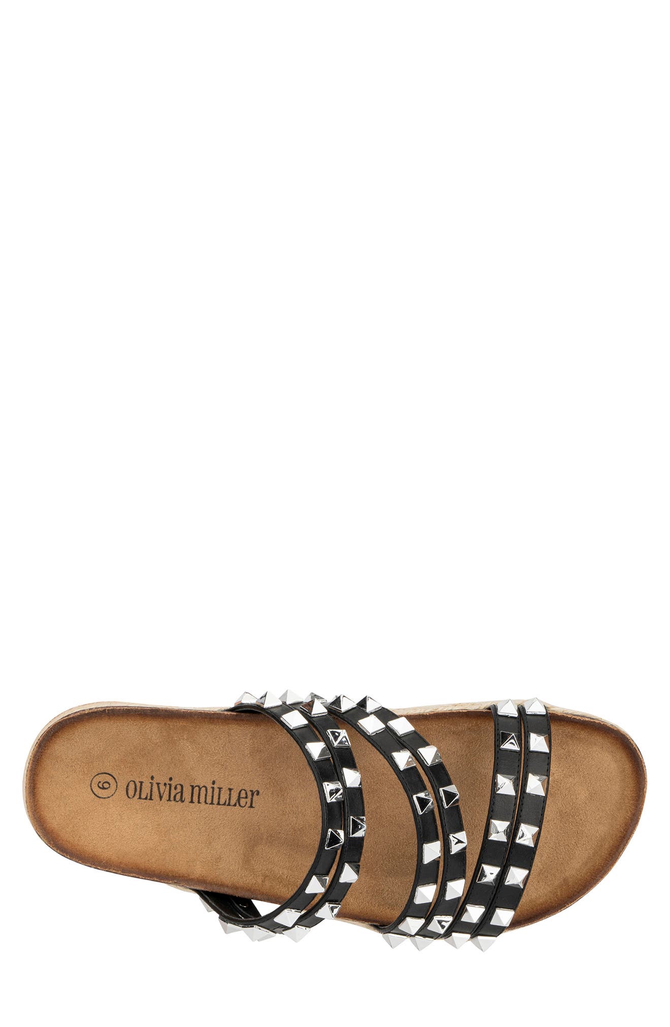 OLIVIA MILLER Amalfi Pyramid Stud Espadrille Sandal (Women) | Nordstromrack
