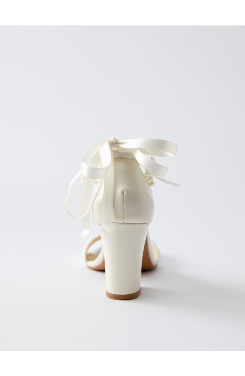 Forever & Always Shoes Elysia Pearl & Lace Wedding Heel, Alternate, color, Ivory