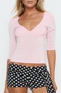 Princess Polly Back to Friends V-Neck Top