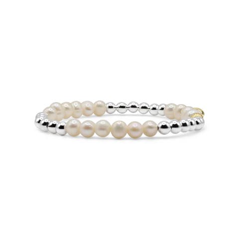 Sloane Sterling Silver and Fresh Water Pearl Bracelet