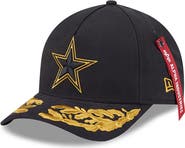 New Era x Alpha Industries Men's New Era x Alpha Industries Black Dallas Cowboys A-Frame 9FORTY Adjustable Hat