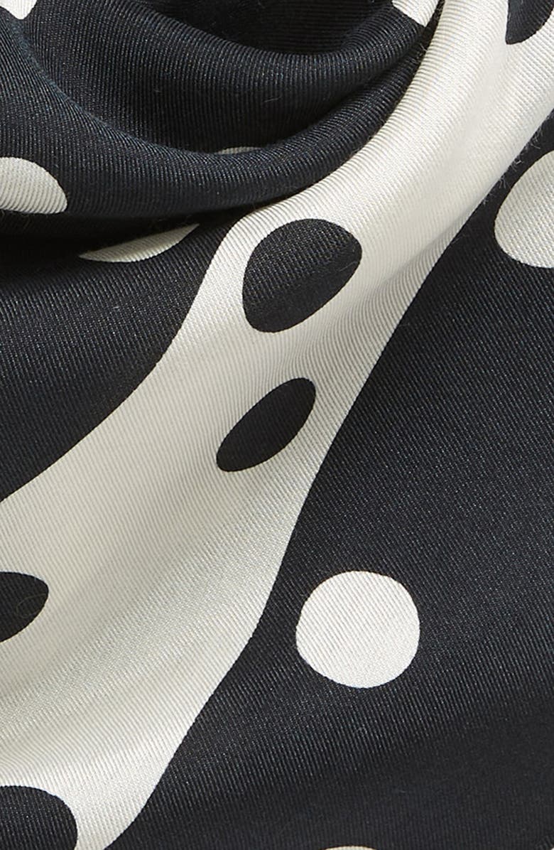 Kate Spade New York springtime dot silk bandana, Alternate, color,