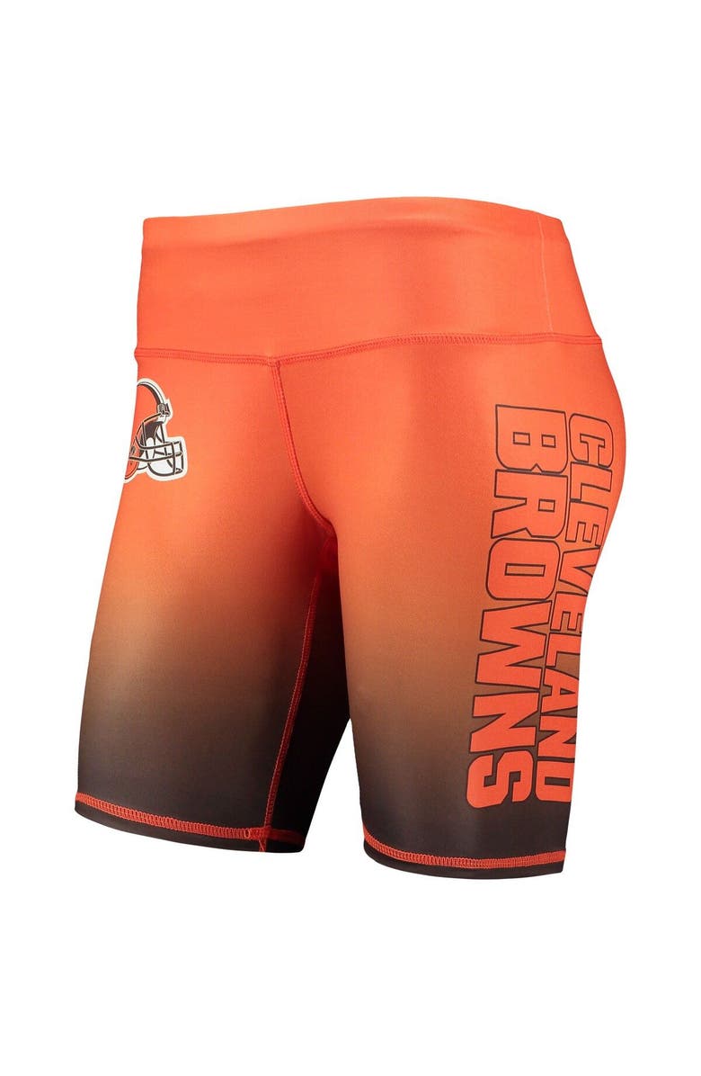 FOCO Women's FOCO Orange Cleveland Browns Gradient Biker Shorts, Alternate, color,