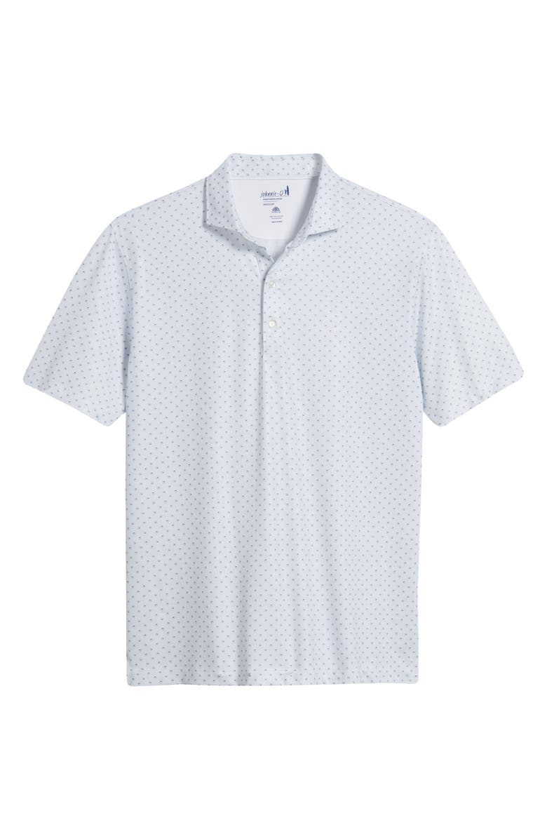 johnnie-O Crete Neat Print PREP-FORMANCE Polo, Alternate, color, Paloma