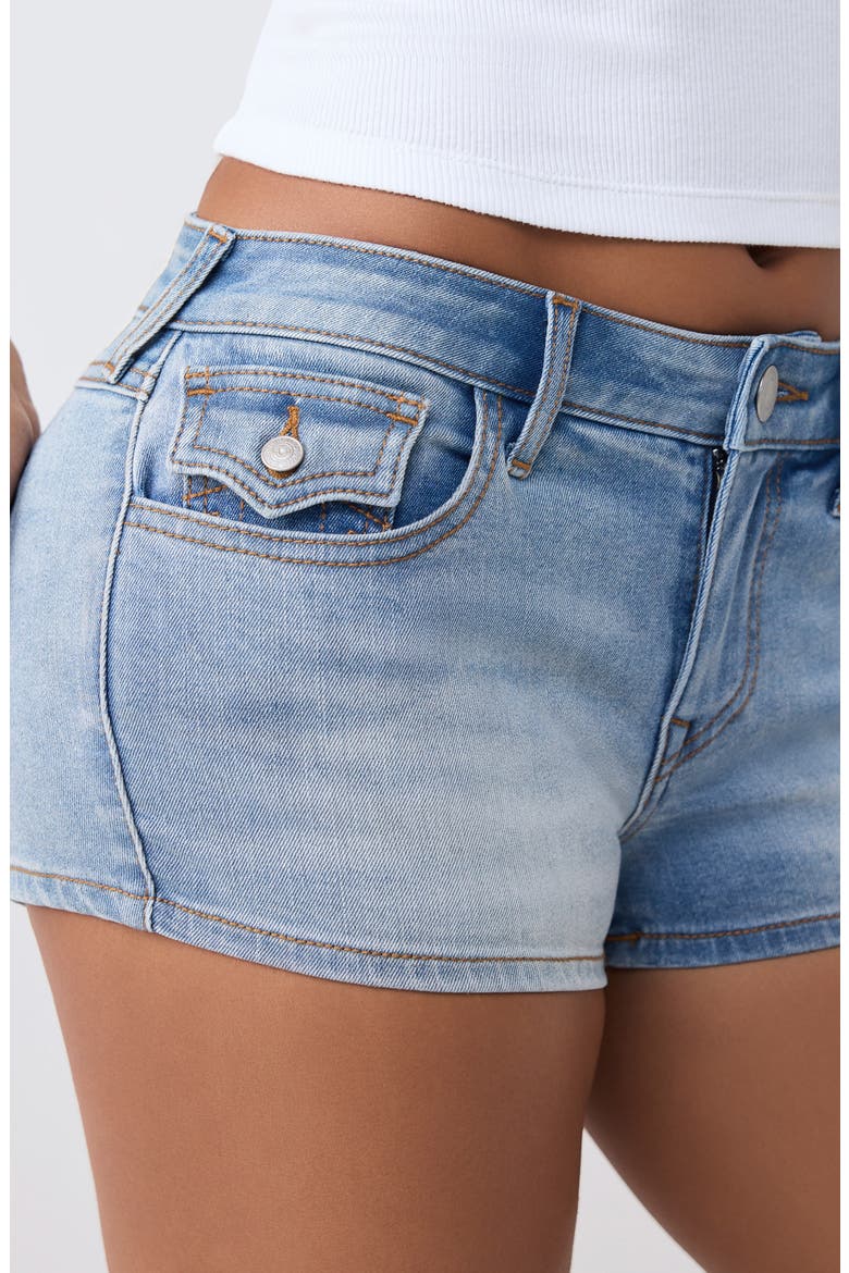 Jennie Low Rise Denim Shorts, Alternate, color, LIGHT BREAKERS