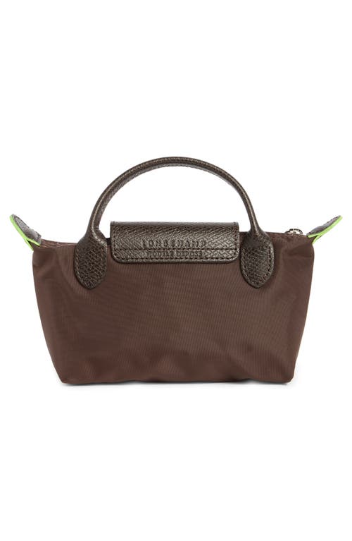 Longchamp Le Pliage Recycled Canvas Cosmetics Case In Brown