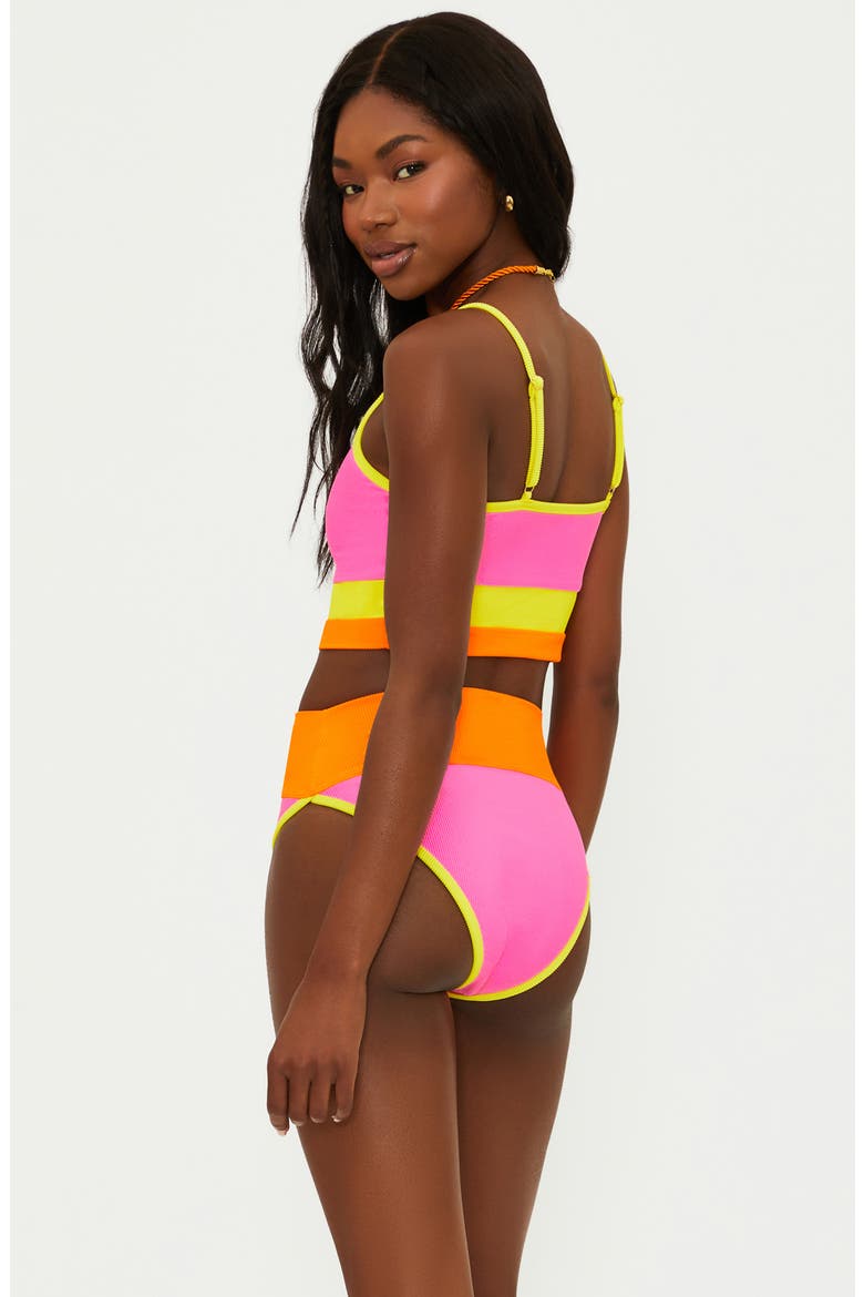 Eva Colorblock Bikini Top, Alternate, color, SOLEIL COL