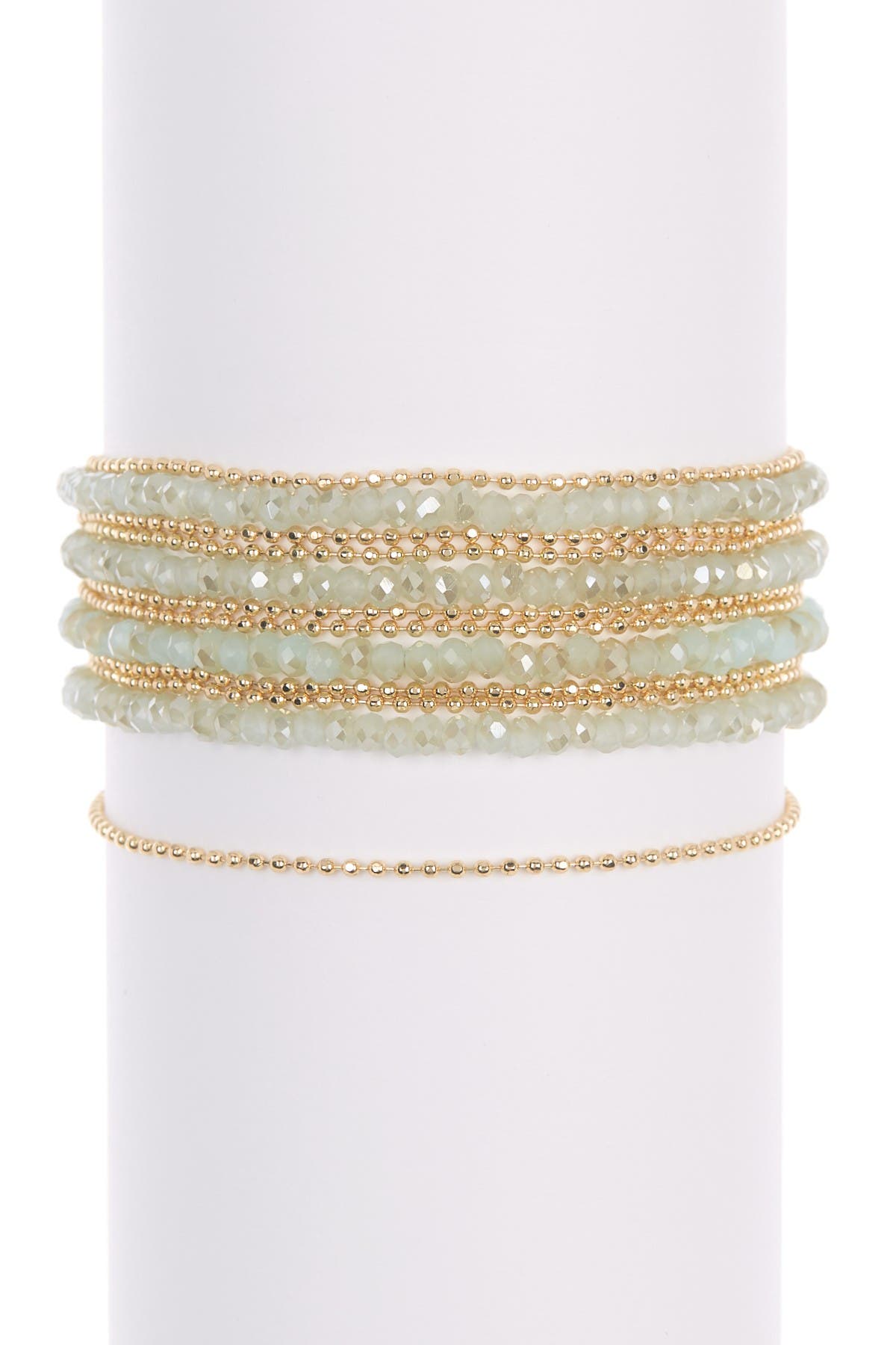 Halogen® Beaded Ball Chain Layered Bracelet | Nordstromrack