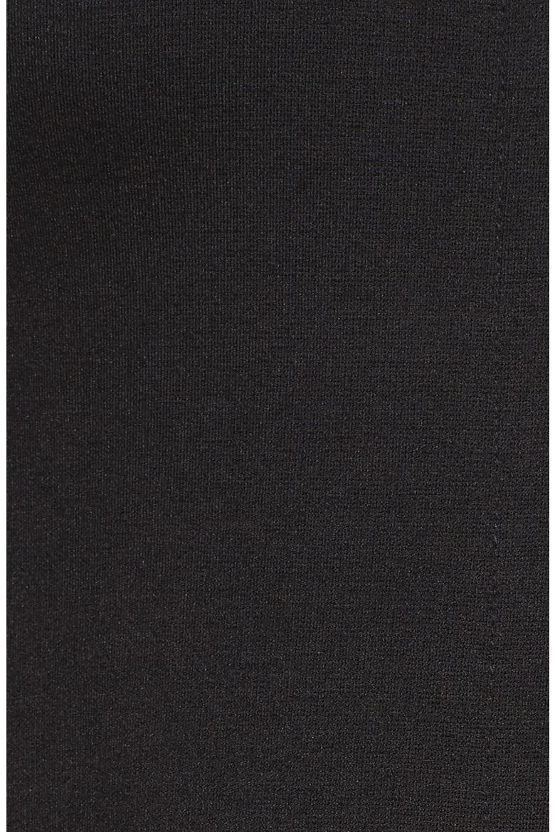 Colorblock Hem Fit & Flare Dress, Alternate, color, BLACK/ IVORY