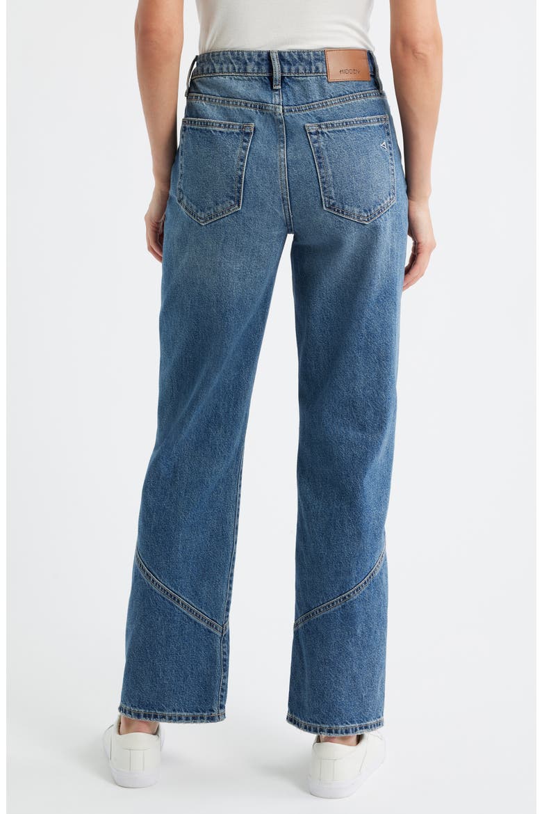Classic High Waist Straight Leg Jeans, Alternate, color, MED.WASH