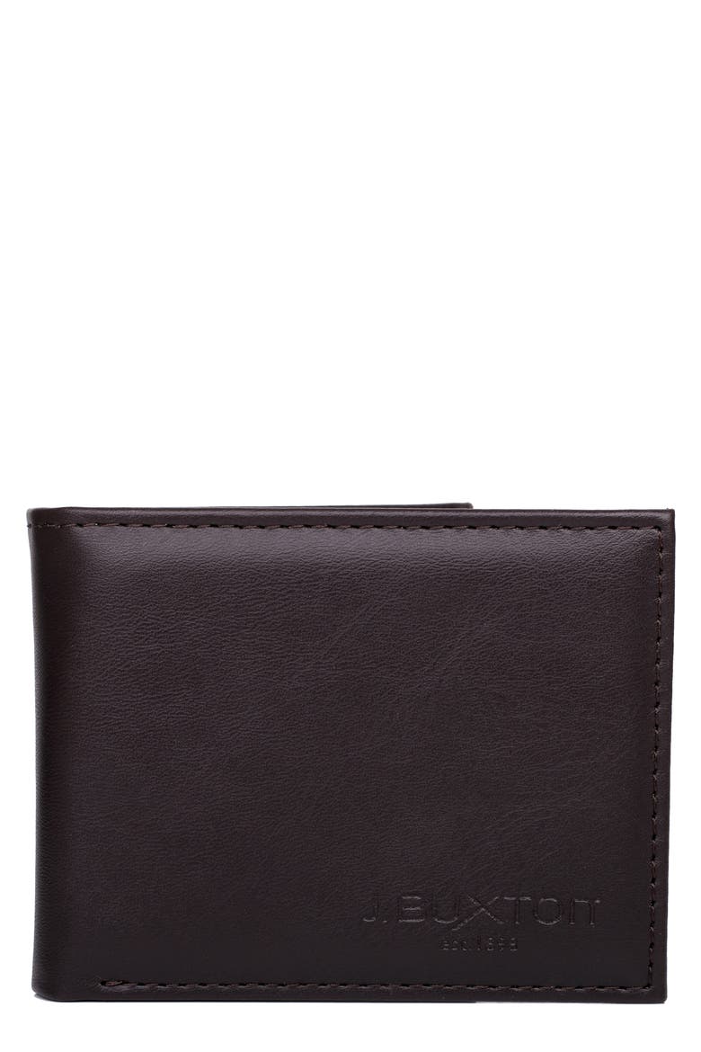 Smooth RFID Bifold, Main, color, BROWN
