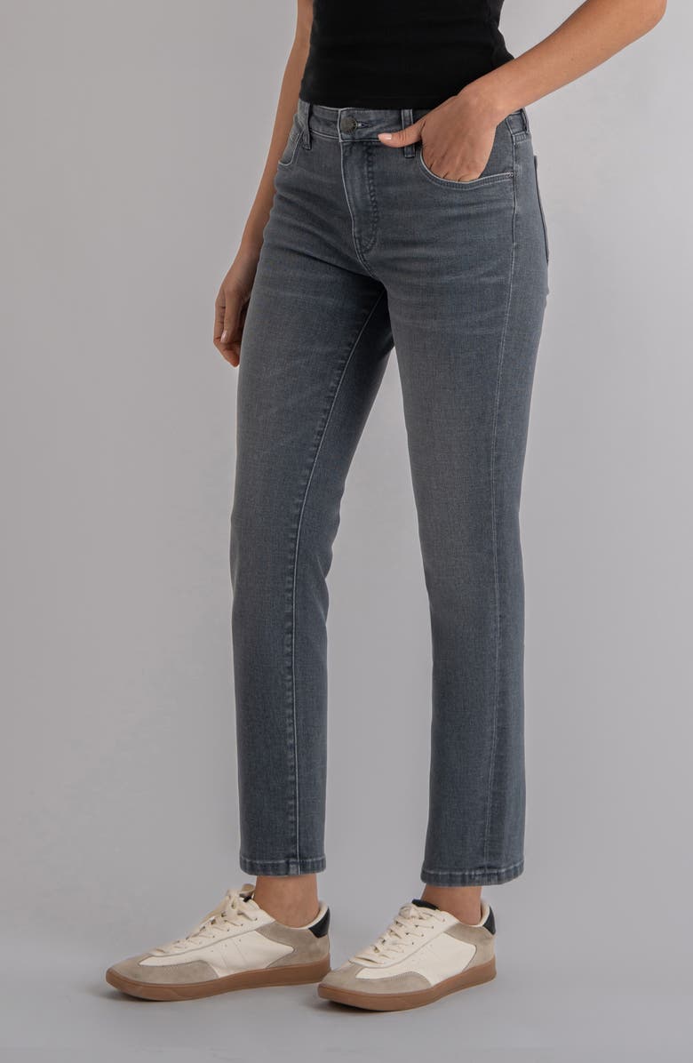 KUT from the Kloth Rachael Fab Ab High Waist Ankle Mom Jeans, Alternate, color, Courage