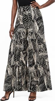 Love By Design Marry Me Tiered Wide Leg Pull-On Pants