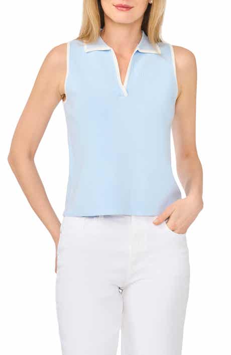 Ted Baker Piped Sleeveless Polo
