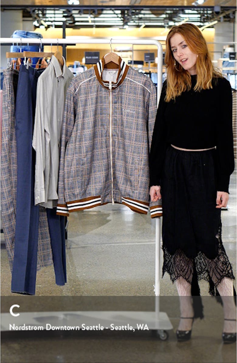 Glen Plaid Track Jacket, sales video thumbnail