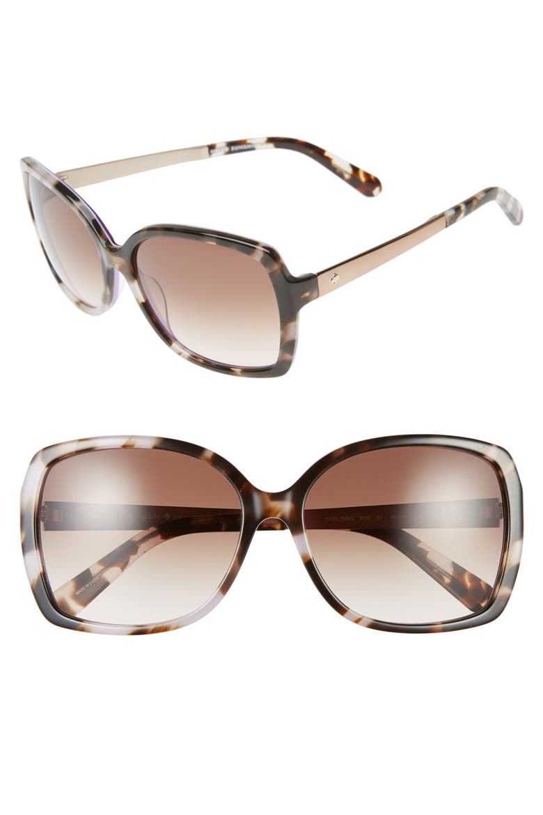 'darrilyn' 58mm butterfly sunglasses, Main, color, TORTOISE/ LAVENDER