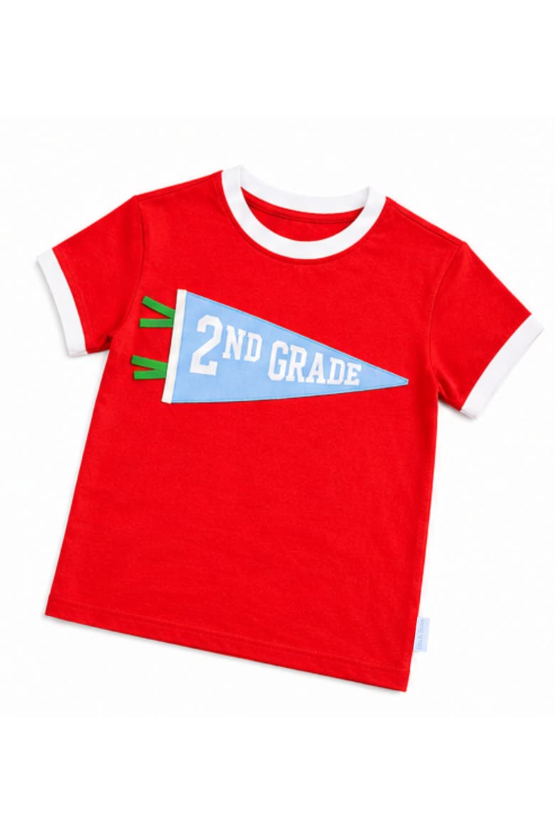 2nd Grade Crewneck T-Shirt, Alternate, color, Red/Blue/Green/White