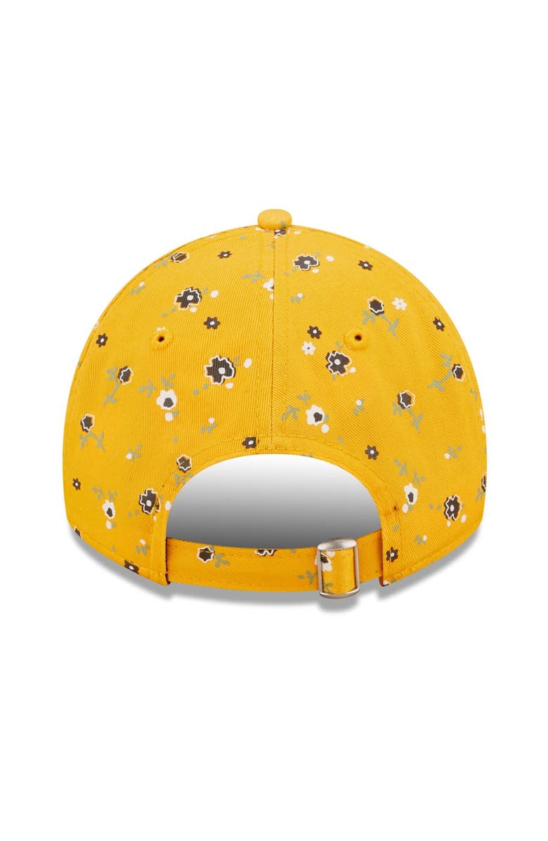 New Era Women's New Era Gold Pittsburgh Steelers  Floral 9TWENTY Adjustable Hat, Alternate, color, 