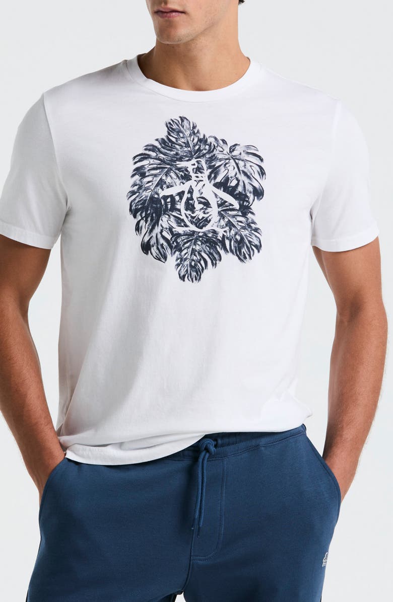 Original Penguin Monstera Graphic T-Shirt, Main, color, Bright White