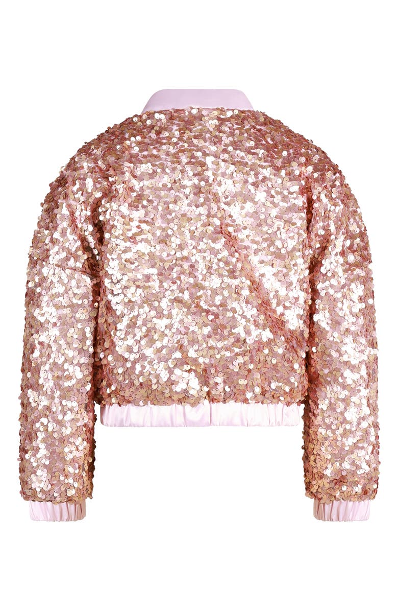 Rock Your Kid Kids' Sequin Bomber Jacket, Alternate, color, Champagne