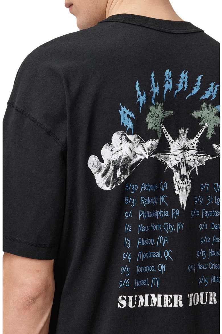 Palm Ripper Graphic T-Shirt, Alternate, color, WASHED BLACK